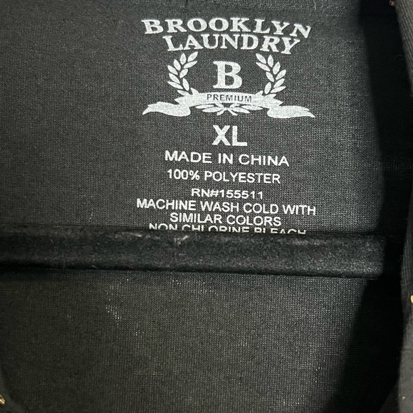 Brooklyn Laundry Men’s Black and Gold "Respect" Hoodie - Size XL - NWT - Picture 3 of 7